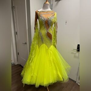 Swarovski crystals custom made , M/L , gown dress